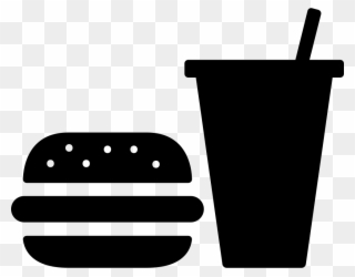 Yükle Burger And Soda Svg Png Icon Free Download ( - Transparent Background Food Icon Png Clipart