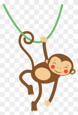 Monkey Cartoon Clip Art Letter Animal Star - Monkeys Bath Mat - 17" X 24" By Olillia - Png Download