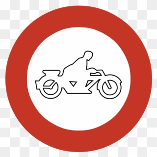 Ban Banned Motorcycles Forbidden Png Image - Señal De Transito Circulacion De Bicicletas Clipart