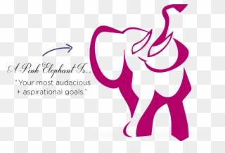 Pink Elephants For Lunch, Anyone - Seeing Pink Elephants Clipart