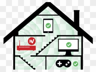 Setting Clipart Simple House - Virtual Private Network - Png Download