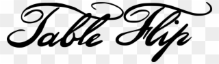Table Flip Logo Black - Wikimedia Commons Clipart
