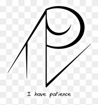 “i Have Patience” Sigil Requested By Anonymous - Line Art Clipart