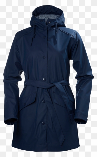 Helly Hansen Kirkwall Rain Coat Evening Blue Clipart