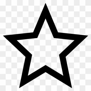 A Star Has Five Pointed Sides Which Are Basically Mini - Star Outline Svg Clipart