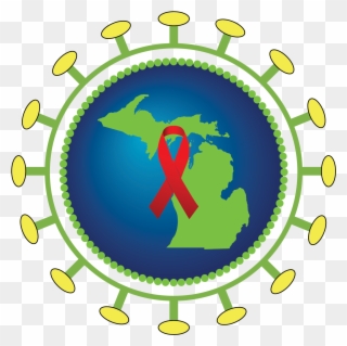 Mdhhs Hiv Std Consultation Program - Michigan White Black Shower Curtain Clipart