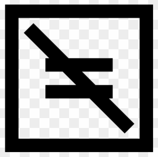 Not Equal Symbol For Kids - Lightroom Logo Black And White Clipart