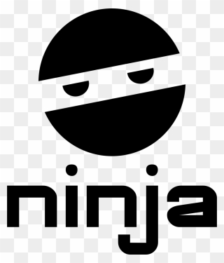 Image Black And White Stock Free Logo Kuba Funny Haha - Ninja Clipart - Png Download
