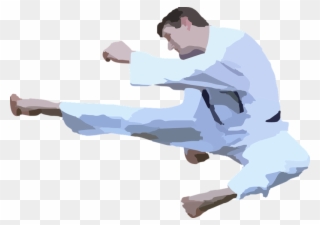 Karate Clipart Silhouette - Karate Png Transparent Png
