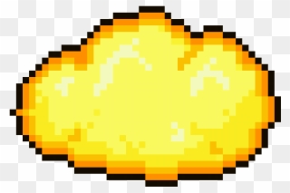 Yellow Cloud Direct Image Link - Sad Pepe Pixel Art Clipart