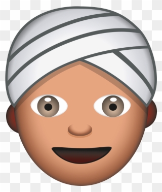 Man With Turban - Emoji Clipart