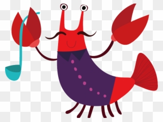 Lobster Clipart Purple - L Animals - Png Download