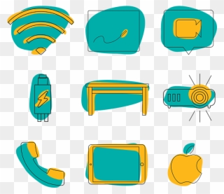 Projector Ipad Or Android Tablet Clipart
