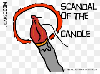Scandal Of The Candle Illustration By Cartoonist Jamaal Clipart