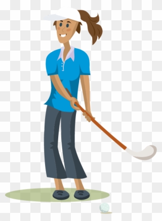 She May Not Golf As Much As She'd Like, However, Because Clipart