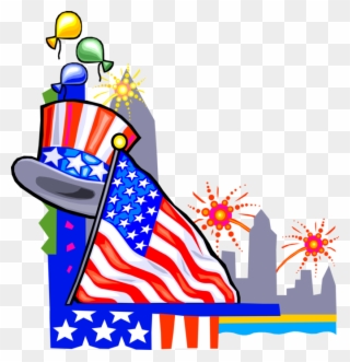 Vector Illustration Of Independence Day 4th Fourth Clipart