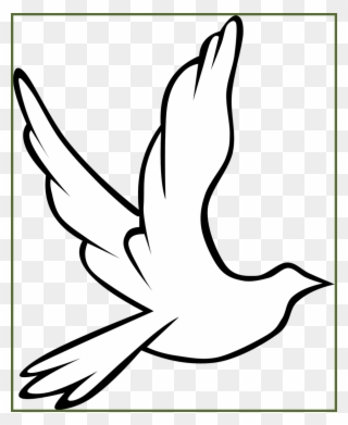 Jpg Royalty Free Library Best Clip Art Peace Dove Black - Png Download