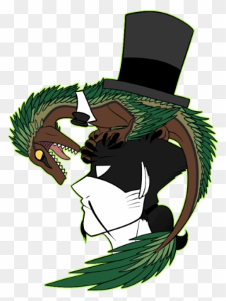 Father Time And Rewind The Raptor Clipart