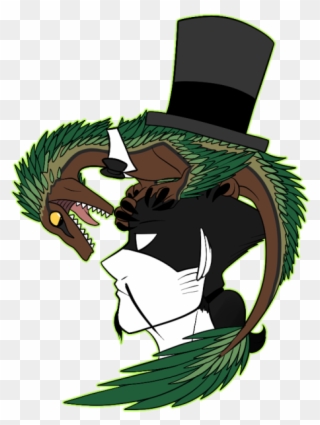 Father Time And Rewind The Raptor Clipart