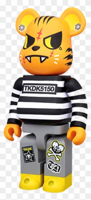 Bearbrick Tokidoki Tiger 400% Cartoon Styles, Designer Clipart