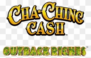 Cha-ching Cash Outback Riches Logo Clipart