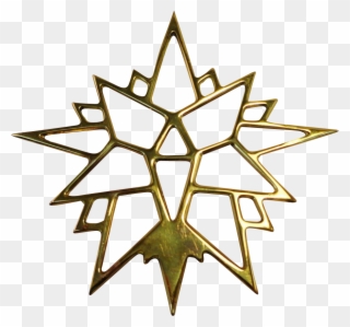 Virginia Metal Crafters Brass Moravian Star Ornament Clipart