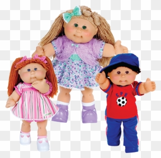 The Little People And Cabbage Patch Kids Celebrate Clipart