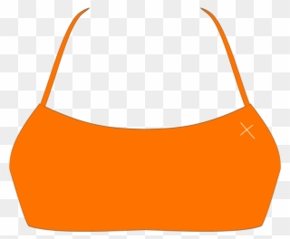 Wild Orange Halter Top Clipart