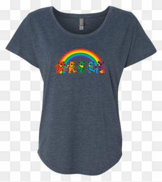 A Dark Grey Women's Dolman Tee, With Five Grateful Clipart