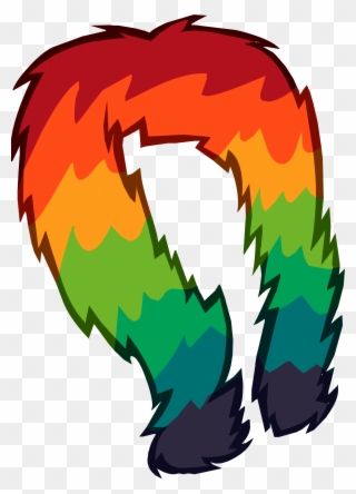 Rainbow Feather Boa Clipart
