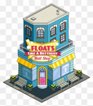 Float Like A Butterfly Malt Shop Clipart