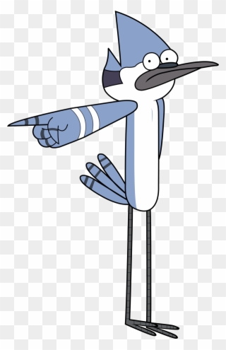Regular Show Mordecai And Rigby Fighting Clipart