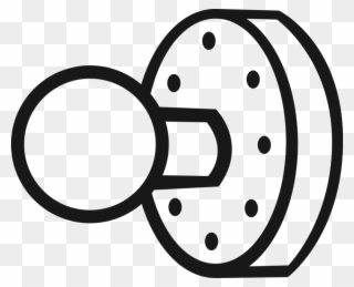 Vector Illustration Of Door Knob Or Door Handle Manually Clipart