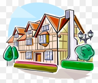 Stratford Upon Avon Tudor Style House Image Clipart