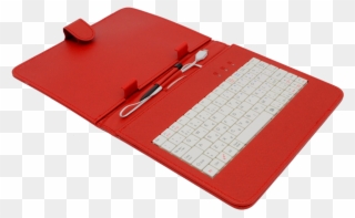 Airen Aitab Leather Case 2 With Usb Keyboard 8" Red Clipart