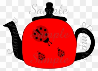 Clip Art Ladybug Teapot - Png Download