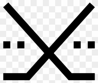 This Logo Has Two Lines Shaped Like Hockey Sticks Crossed Clipart