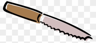 Vector Illustration Of Kitchen Kitchenware Knife Utensil Clipart