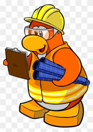 Free Images Download Black - Construction Worker Club Penguin Clipart
