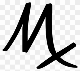 Mx, A Symbol For Minim In The Apothecaries' System - Math Symbols That Look Like M Clipart