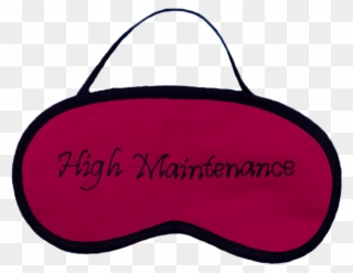 High Maintenance Pink Eye Mask - Transparent Sleeping Eye Mask Clipart