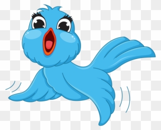 5 Png Bird Clip Art And Cartoon Birds Wedding Bird - Cartoon Image Of A Blue Bird Transparent Png