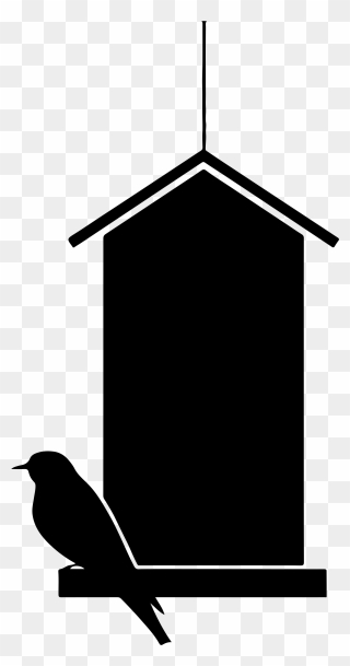 House Clipart Birds - Bird Houses In Black And White - Png Download