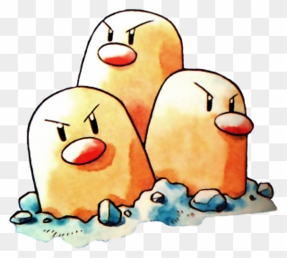 This Game Is Intent On Giving Me A Heart Attack - Dugtrio Ken Sugimori Clipart