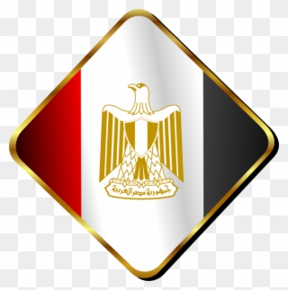 Egypt Flag Pin Clip Art At Clker - Egypt Flag Logo - Png Download