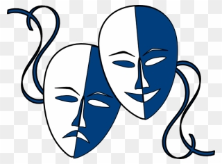 Mask Clipart Theater - Theater Mask Clip Art Png Transparent Png