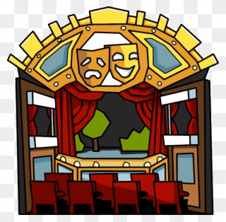 Theater - Scribblenauts Movie Theater Clipart