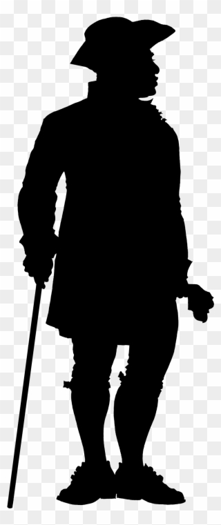 5 - 00 Pm - Revolutionary Soldier Silhouette Png Clipart