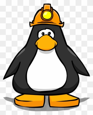 Hat Clipart Mining - Club Penguin Black Penguin - Png Download