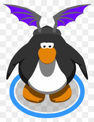 Purple Bat Wings In-game - Club Penguin Hat Dance Clipart